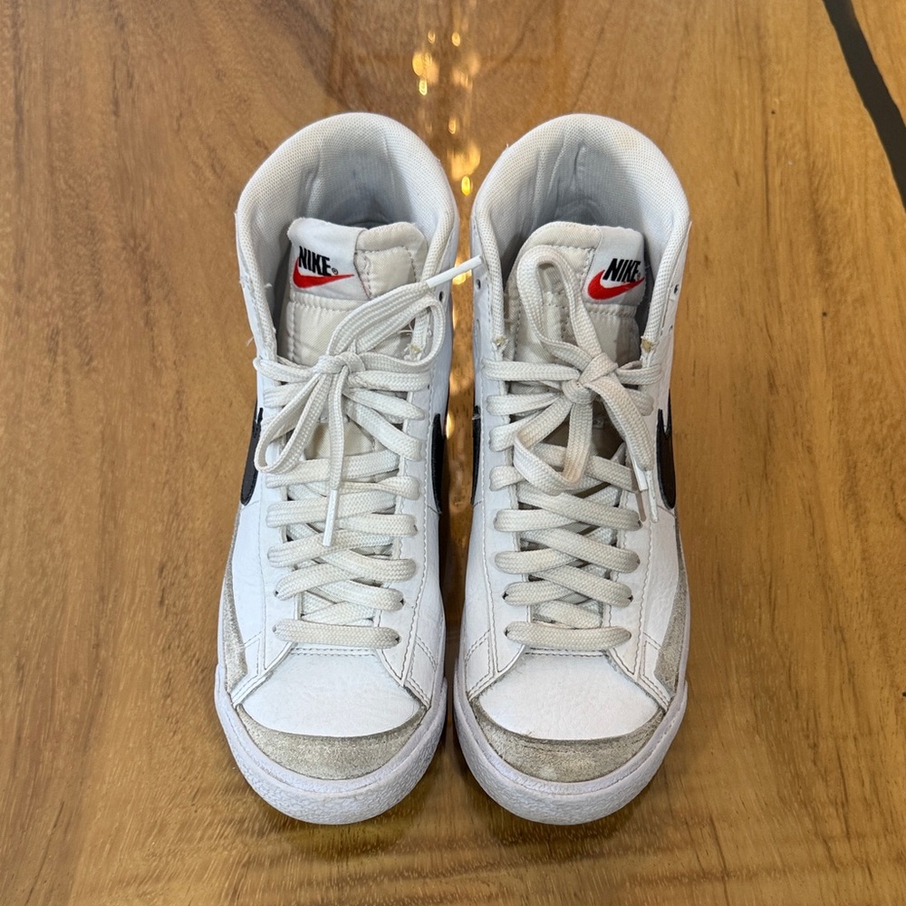 Nike Blazer Mid ‘77 White and Gray Sneakers. Gently used. See photos.
